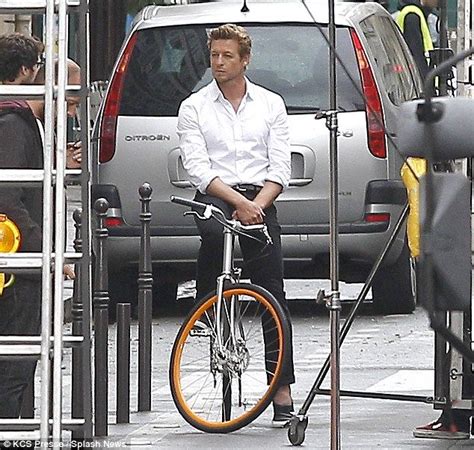 Simon Baker is a romantic hero filming Givenchy ad in Paris